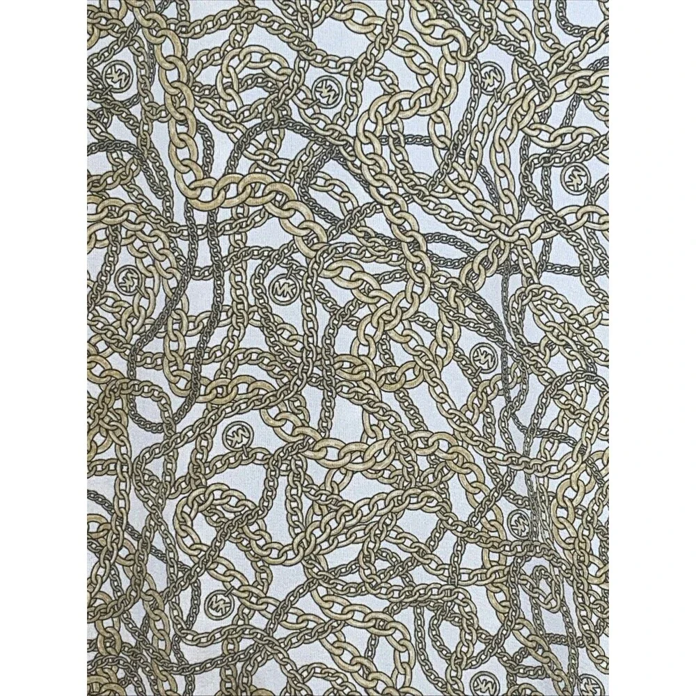 Michael Kors Womens‎ Top XL Gold Chain Work Career Professional Office Casual